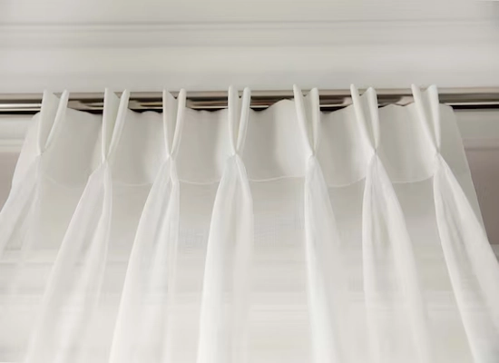 Double Pinch Pleat Sheer