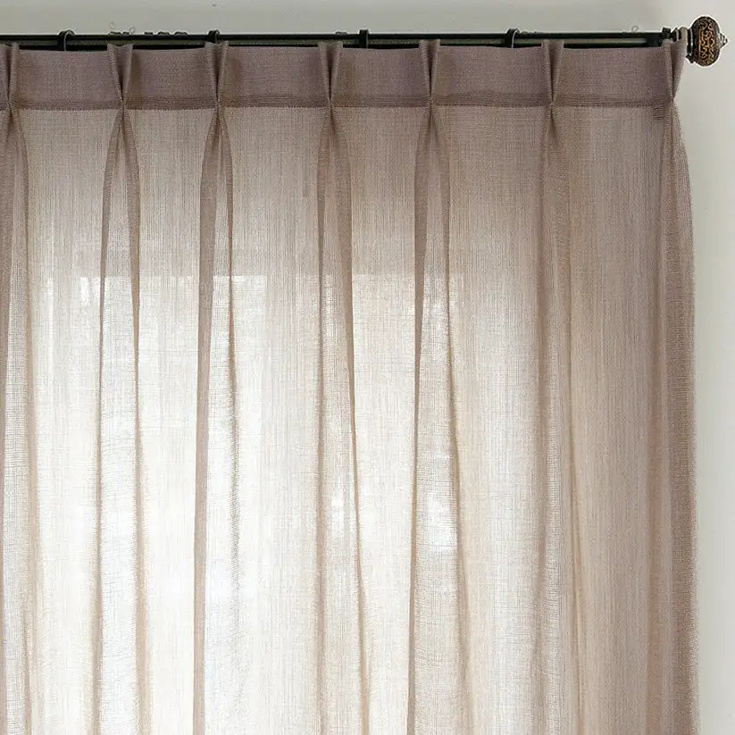 Woven Neutral Sheer Curtains