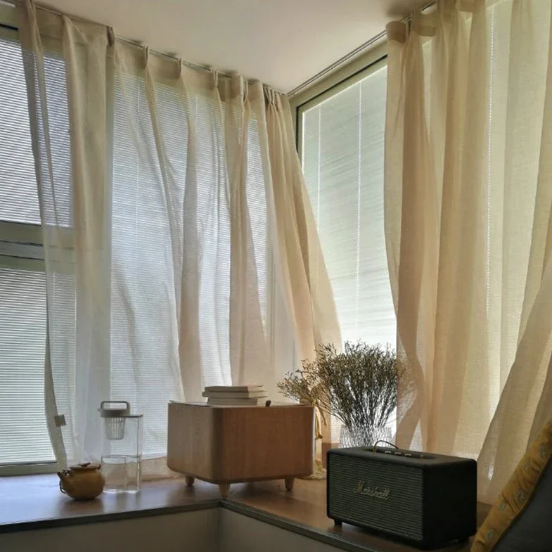 Yarn-dyed Sheer Curtains